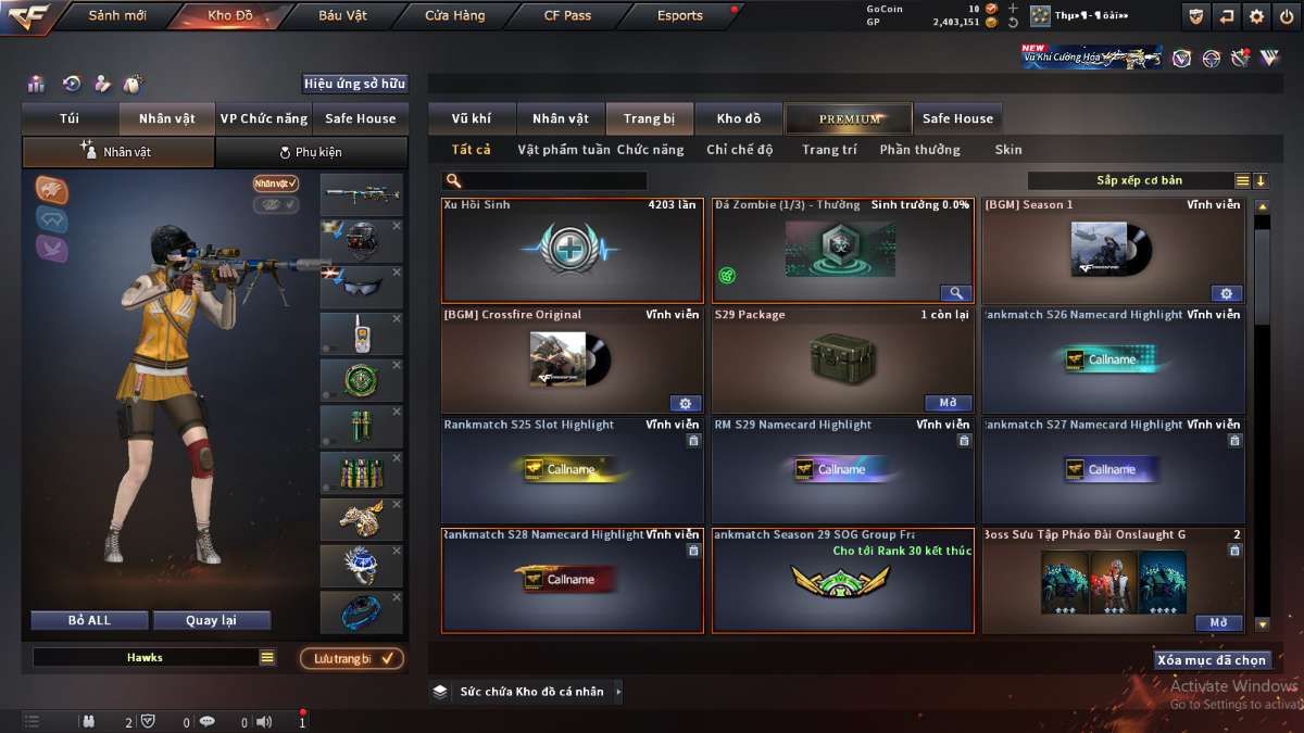 shop acc cf uy tin gia re
